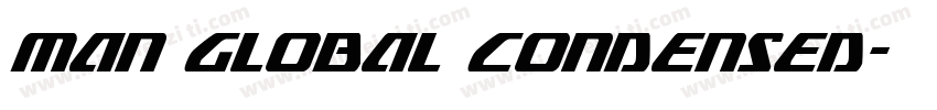 Man Global Condensed字体转换
